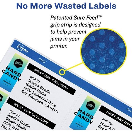 Avery Label, Lsr, Shippng, 3.5X4,600 600PK AVE5164